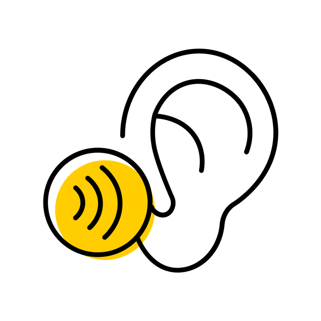 Ear hearing loop icon